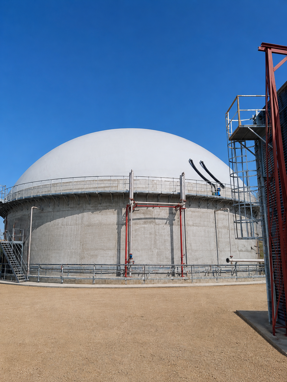 KBR BioResources Anaerobic Digester Dome — Biogas Plant Technology India